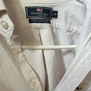Vineyard Vines Slim Fit Tucker Shirt in White - Size M, 100% Cotton